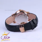 ساعت عقربه ای زنانه رومانسون بند چرم قاب رزگلد L2093/10