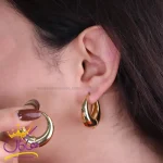 گوشواره استیل زنانه حلقه ای ضخیم