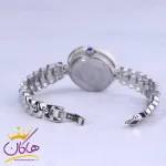 قفل ساعت مچی الکسا زنانه فلزی نقره ای تمام نگین 2001/2