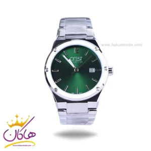 ساعت مچی کرست مردانه فلزی نقره ای صفحه سبز 6303/1