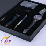 پک ساعت مچی مردانه کرست استیل صفحه آبی 9018/4