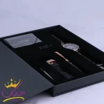 پک ساعت مچی مردانه کرست استیل مشکی رزگلد 9025/5