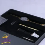 پک ساعت مچی مردانه کرست استیل طلایی 9026/4