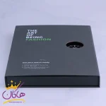 جعبه پک ساعت مچی مردانه کرست استیل طلایی 9026/4