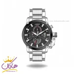 ساعت مچی جی جی پولو مردانه فلزی نقره ای صفحه مشکی JPC.0224s04058/1