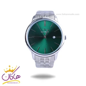 ساعت مچی سولیدا مردانه فلزی نقره ای صفحه سبز G2134/3