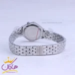 بند ساعت مچی سولیدا زنانه فلزی نقره ای صفحه بنفش 5121/5