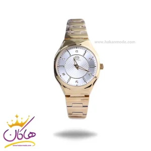 ساعت مچی سولیدا زنانه فلزی طلایی صفحه سفید 5124/5