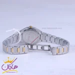 قفل ساعت مچی سولیدا زنانه فلزی نقره ای طلایی صفحه آبی 5124/9