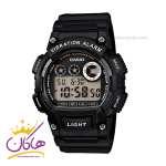 ساعت کاسیو مردانه بند رابر مشکی دیجیتال W-735H-1AVDF