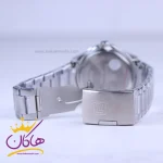 قفل ساعت نیوی فورس مردانه فلزی نقره ای صفحه مشکی 9244/1