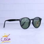 عدسی عینک آفتابی ریبن فریم گرد شیشه سبز RB 2180/1