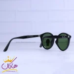 دسته عینک آفتابی ریبن فریم گرد شیشه سبز RB 2180/1