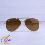 عینک آفتابی ری بن مردانه فلزی طلایی RB 3025/58/8