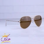 عدسی عینک آفتابی ری بن مردانه فلزی طلایی RB 3025/58/8