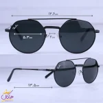 ابعاد عینک آفتابی مردانه ری بن فریم گرد مشکی RB 8265/2