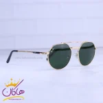 عدسی عینک آفتابی مردانه ری بن طلایی شیشه سبز RB8265/5