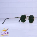 دسته عینک آفتابی مردانه ری بن طلایی شیشه سبز RB8265/5