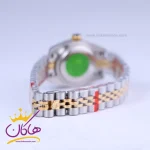 بند ساعت مچی زنانه رولکس فلزی دیت جاست صفحه سبز 4041/37