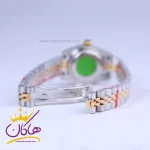 قفل ساعت مچی زنانه رولکس فلزی دیت جاست صفحه سبز 4041/37