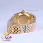 بند ساعت رولکس مردانه فلزی دیت جاست صفحه سبز 4043/25