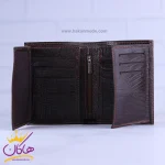 کیف چرم و عینک مردانه چرمسال قهوه ای 181/2