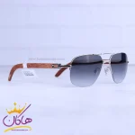 عدسی عینک آفتابی کارتیر نیم فریم دسته چوبی t8200767/1