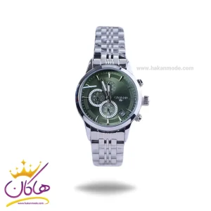 ساعت سیتیزن زنانه فلزی نقره ای صفحه سبز L 9766/7
