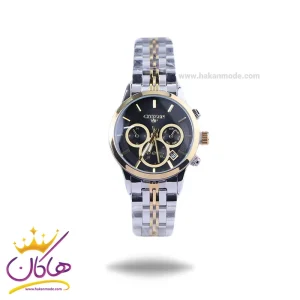 ساعت عقربه ای سیتیزن زنانه فلزی صفحه مشکی L 9766/10