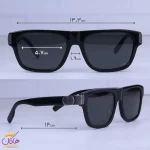 ابعاد عینک آفتابی دیور زنانه مشکی استات CD icon S3F