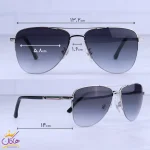 ابعاد عینک آفتابی گوچی مردانه نیم فریم خلبانی GG 1240/2