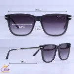 ابعاد عینک آفتابی زنانه مونت بلانک فریم مستطیل MB 0306 SA/1