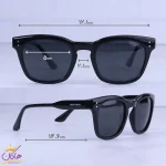 ابعاد عینک آفتابی مونت بلانک زنانه مشکی استیت OLD 053/1