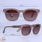 ابعاد عینک آفتابی مونت بلانک زنانه قهوه ای استیت OLD 053/2
