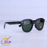 عدسی عینک آفتابی ری بن زنانه مشکی شیشه سبز RB 4398/1
