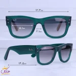 ابعاد عینک آفتابی ری بن زنانه فریم سبز استیت RB 0840S/2