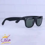 عدسی عینک آفتابی ری بن زنانه مشکی شیشه سبز RB 2132-52/1