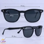 ابعاد عینک آفتابی ری بن زنانه فریم ویفرر مشکی RB 2298/2