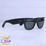 عدسی عینک آفتابی ری بن زنانه مشکی شیشه سبز RB 4840S/2