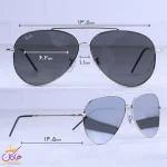 ابعاد عینک آفتابی ری بن مردانه فریم فلزی خلبانی RO 101S/3