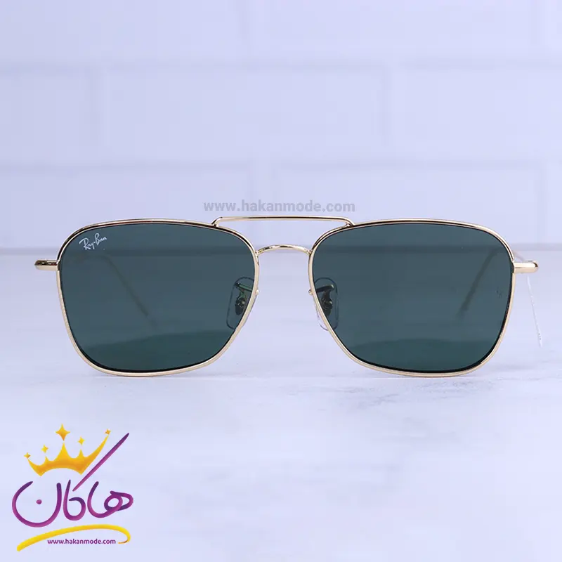 عینک آفتابی ری بن مردانه طلایی شیشه سبز RO 102S/2 عینک آفتابی ری بن مردانه طلایی شیشه سبز RO 102S/2