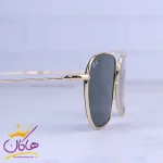 شیشه عینک آفتابی ری بن مردانه طلایی شیشه سبز RO 102S/2