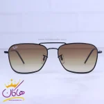 عینک آفتابی ری بن مردانه مشکی شیشه قهوه ای RO 102S/3