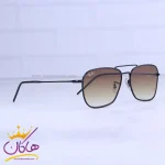 عدسی عینک آفتابی ری بن مردانه مشکی شیشه قهوه ای RO 102S/3