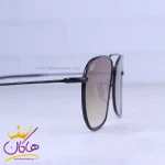 شیشه عینک آفتابی ری بن مردانه مشکی شیشه قهوه ای RO 102S/3