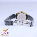 قفل ساعت مچی سیکو زنانه فلزی مشکی قاب نگین دار GN 059/19