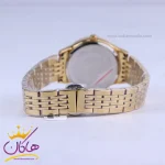 بند ساعت مچی سیکو زنانه فلزی طلایی صفحه مشکی GN 059/38