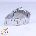 بند ساعت مردانه سیکو فلزی نقره ای صفحه مشکی OS 9/17