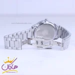 قفل ساعت مردانه سیکو فلزی نقره ای صفحه مشکی OS 9/17
