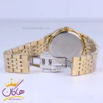 قفل ساعت مچی فلزی سیکو طلایی صفحه سبز مردانه OS 9/22